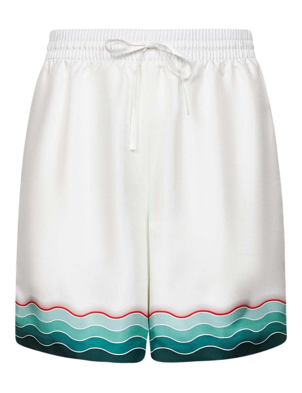Shorts Montagne Ondulee in seta in bianco Casablanca - uomo 