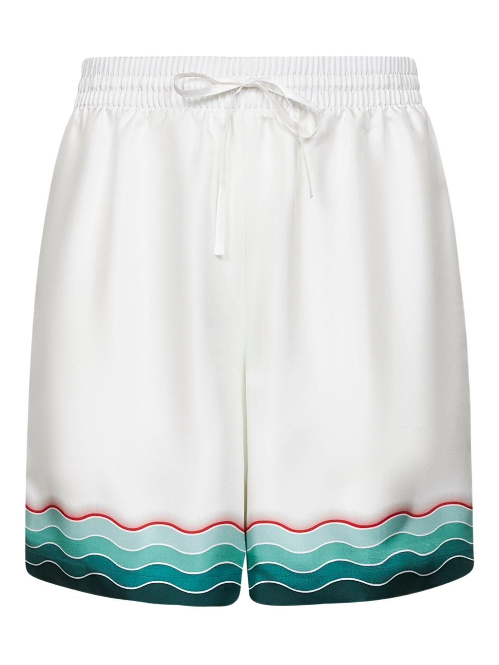 Shorts Montagne Ondulee in seta in bianco Casablanca - uomo 