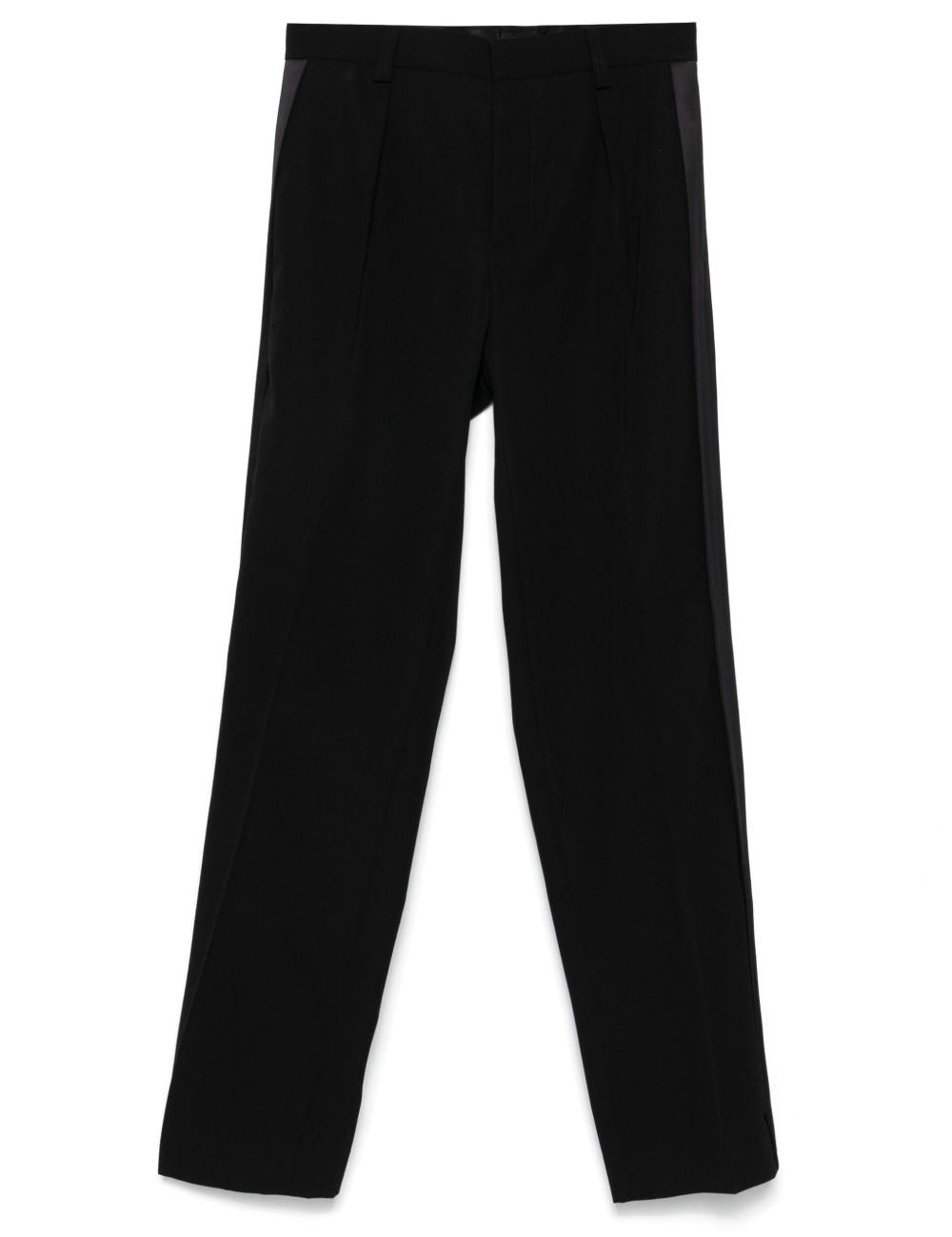 Pantaloni plissé con righe laterali in nero Casablanca - uomo 