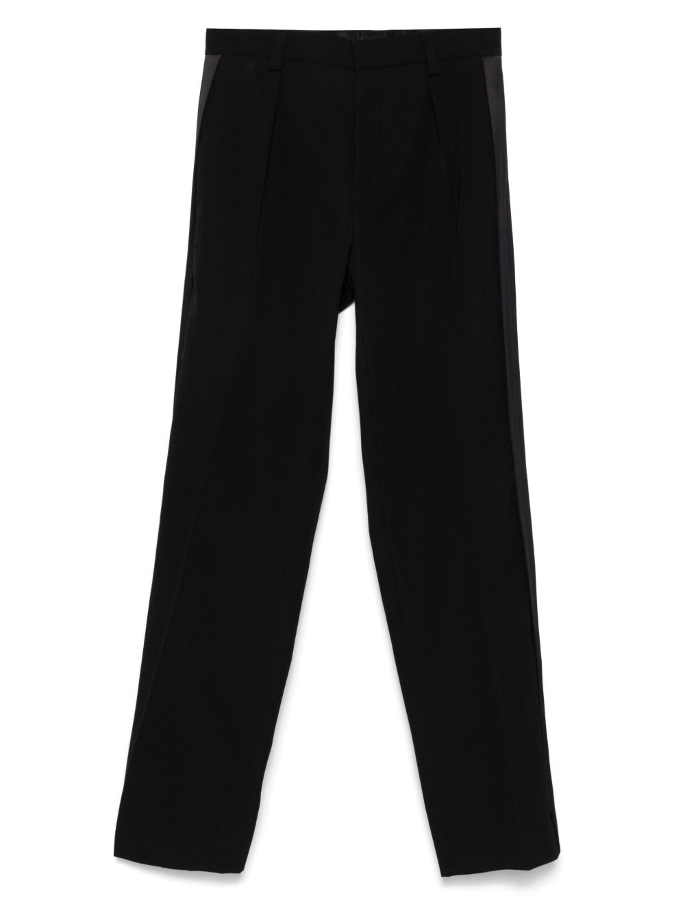 Pantaloni plissé con righe laterali in nero Casablanca - uomo 