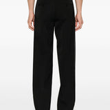 Pantaloni plissé con righe laterali in nero Casablanca - uomo 