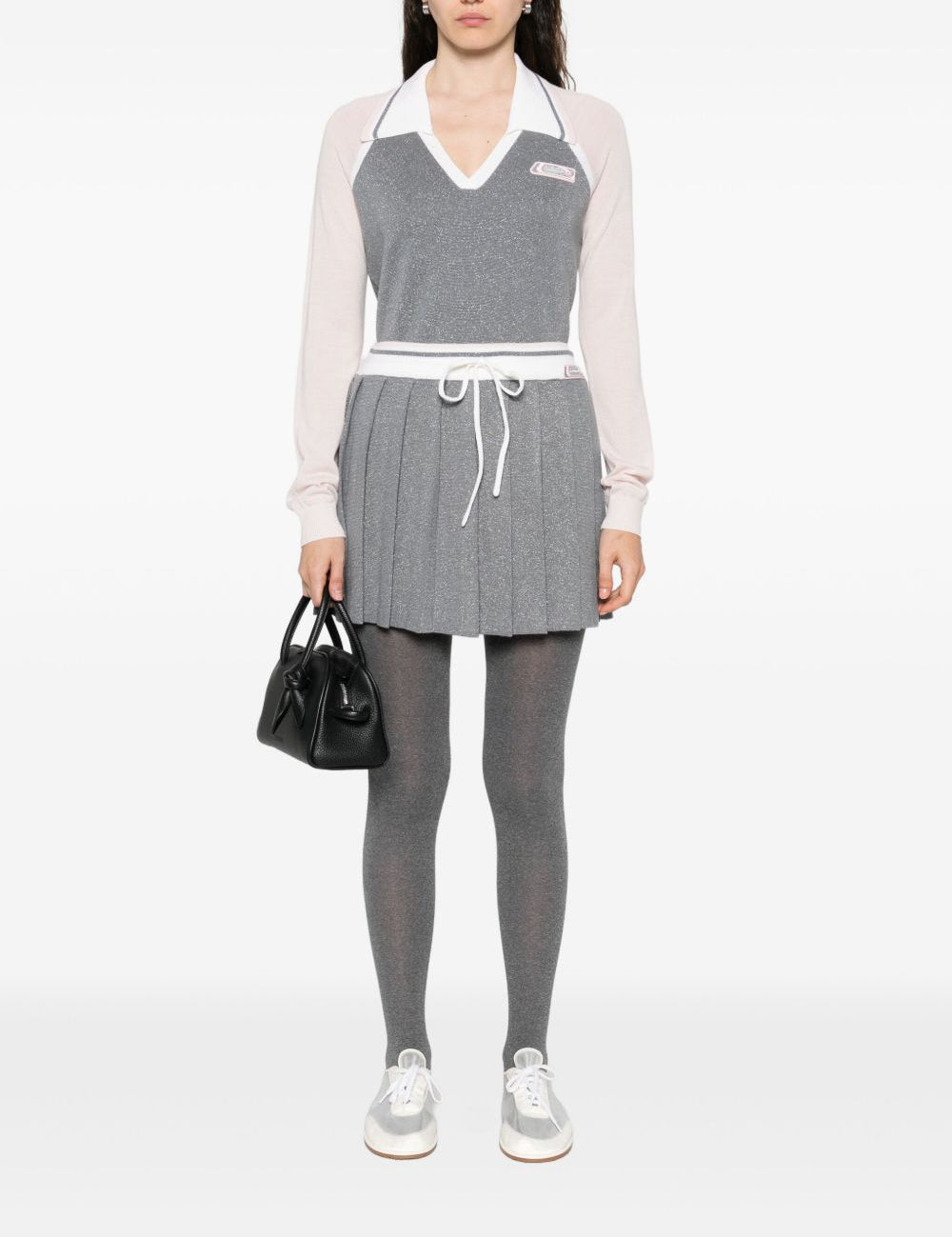 Gonna plissettata con coulisse in grigio Casablanca - donna 