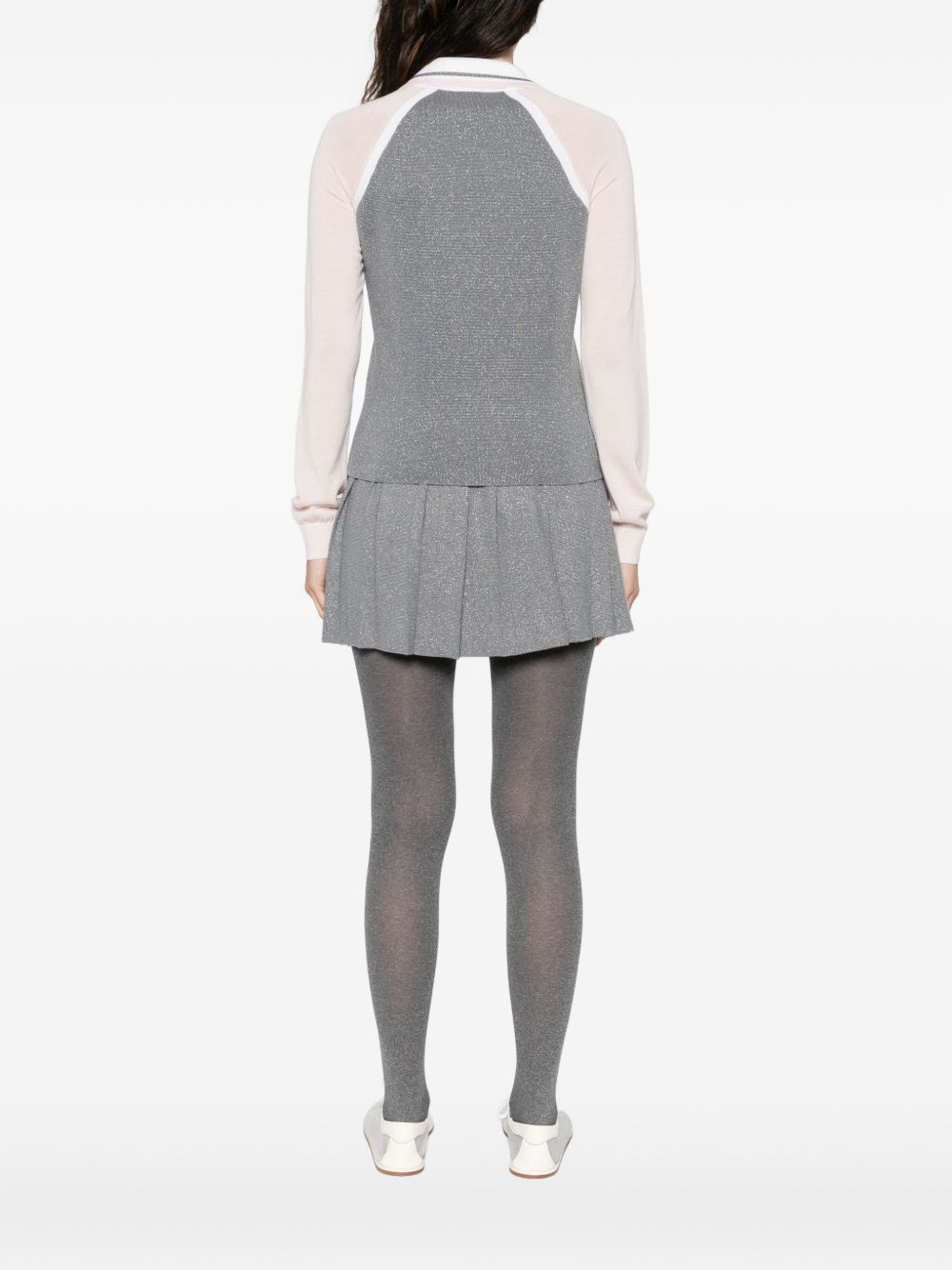 Polo con logo in grigio Casablanca - donna 