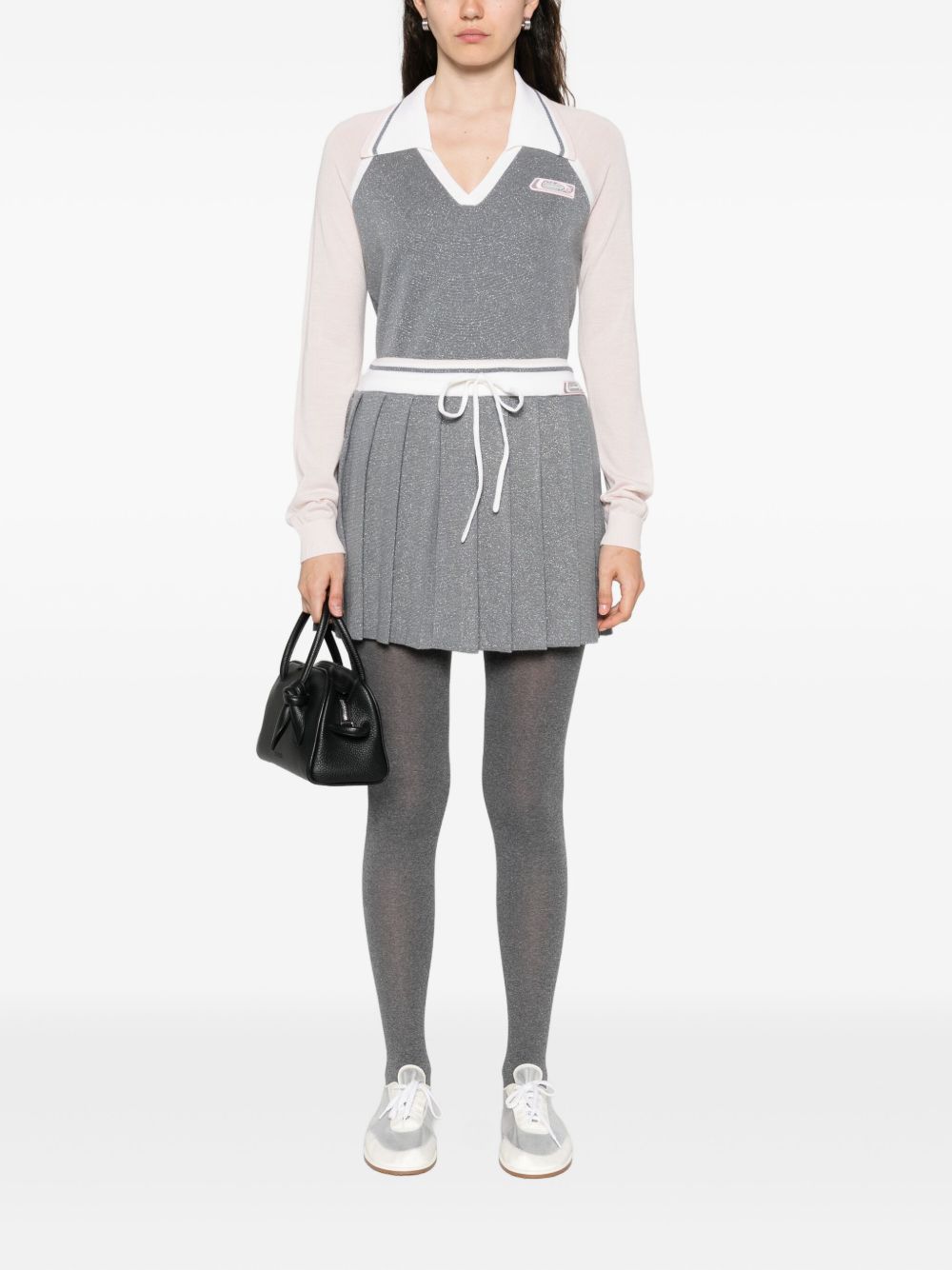 Polo con logo in grigio Casablanca - donna 