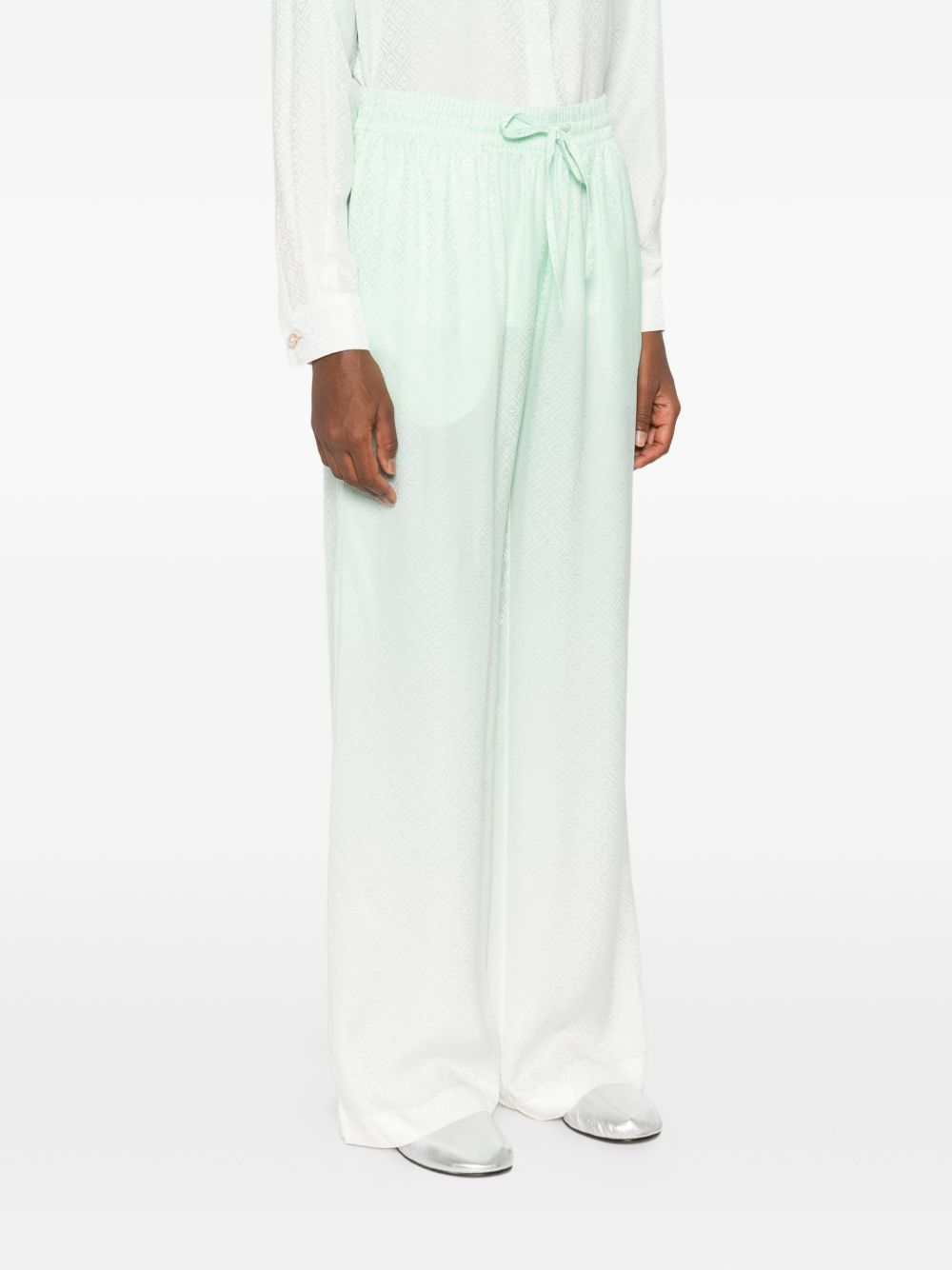 Pantaloni effetto sfumato in verde chiaro Casablanca - uomo 