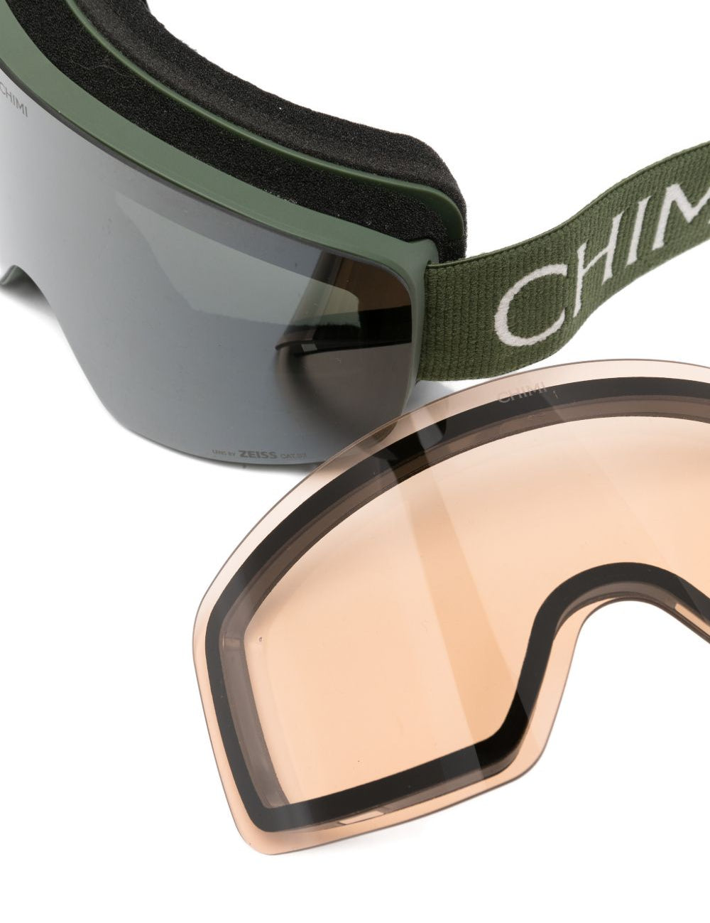 Occhiali da sci con logo in verde Chimi - unisex 