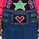 Minigonna Patty in denim blu Chopova Lowena - donna 