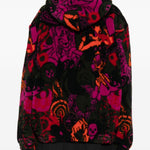 Felpa in pile con stampa teschio multicolore Chopova Lowena - donna 