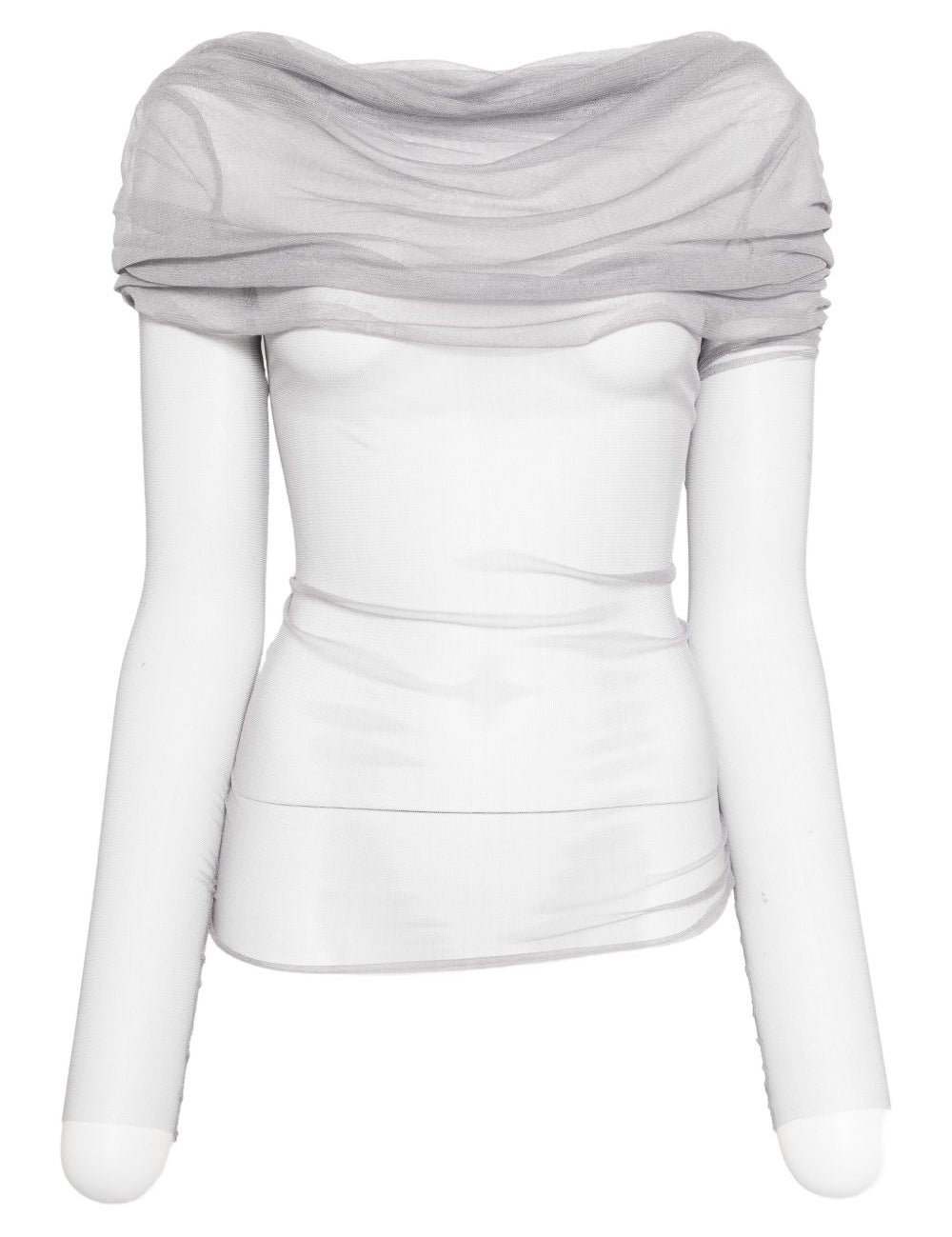 Top Veiled in seta in nero Christopher esber - donna 