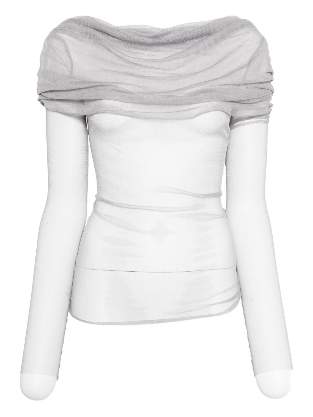 Top Veiled in seta in nero Christopher esber - donna 