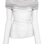 Top Veiled in seta in nero Christopher esber - donna 