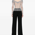 Top Veiled in seta in nero Christopher esber - donna 