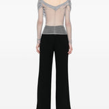 Top Veiled in seta in nero Christopher esber - donna 