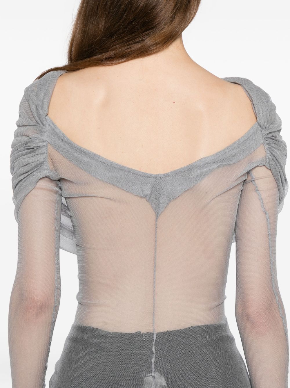 Top Veiled in seta in nero Christopher esber - donna 
