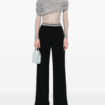 Top Veiled in seta in nero Christopher esber - donna 