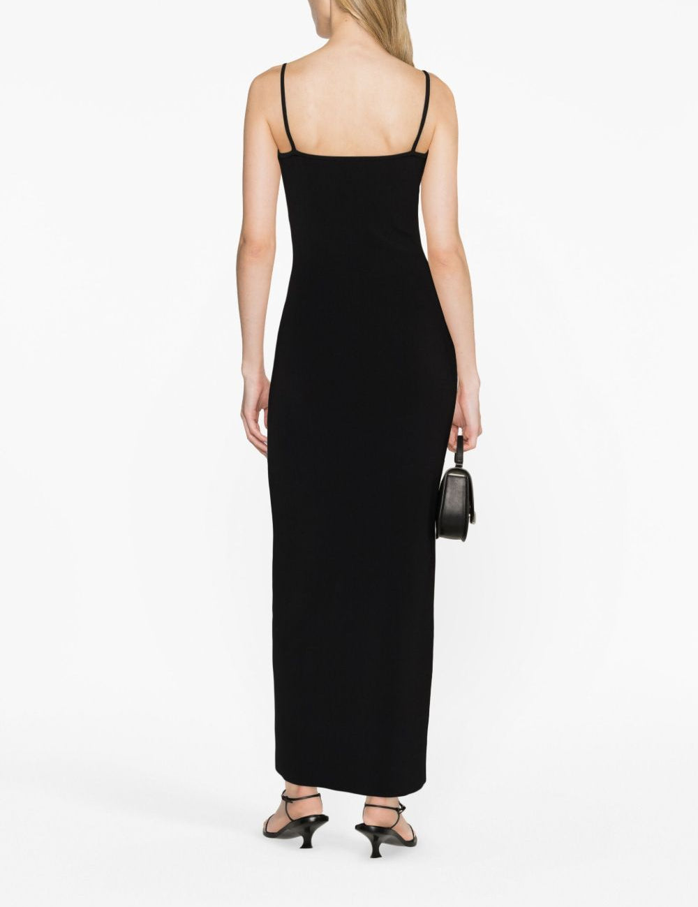 Abito lungo Salacia con scollo a V in nero Christopher esber - donna 
