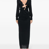 Abito Venus con scollo profondo in nero Christopher esber - donna 