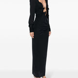 Abito Venus con scollo profondo in nero Christopher esber - donna 