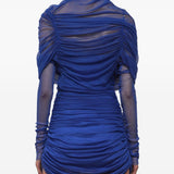 Abito mini in mesh in blu Christopher esber - donna 