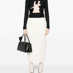 Top Hollow Venus in mesh con cut-out in nero Christopher esber - donna 