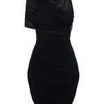 Abito corto Beach Glass asimmetrico in nero Christopher esber - donna 