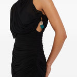 Abito corto Beach Glass asimmetrico in nero Christopher esber - donna 