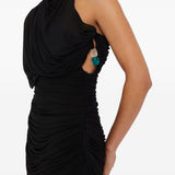 Abito corto Beach Glass asimmetrico in nero Christopher esber - donna 