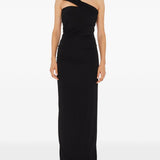 Abito Beach Glass lungo drappeggiato in nero Christopher esber - donna 
