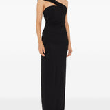 Abito Beach Glass lungo drappeggiato in nero Christopher esber - donna 