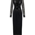 Abito lungo Lace Venus in nero Christopher esber - donna 