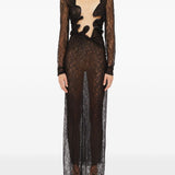 Abito lungo Lace Venus in nero Christopher esber - donna 