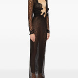 Abito lungo Lace Venus in nero Christopher esber - donna 