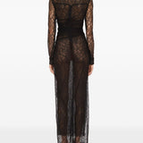 Abito lungo Lace Venus in nero Christopher esber - donna 