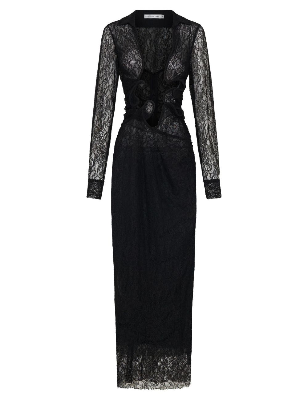 Abito lungo Lace Venus in nero Christopher esber - donna 