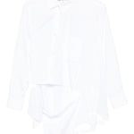 Camicia con orlo asimmetrico in bianco Comme Des Garçons - donna 