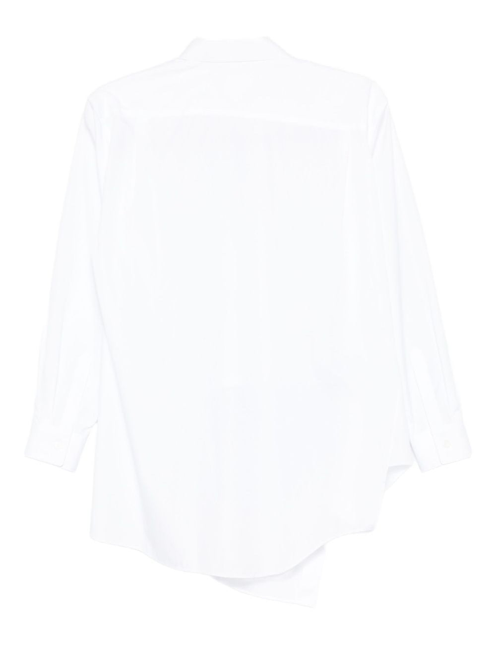 Camicia con orlo asimmetrico in bianco Comme Des Garçons - donna 
