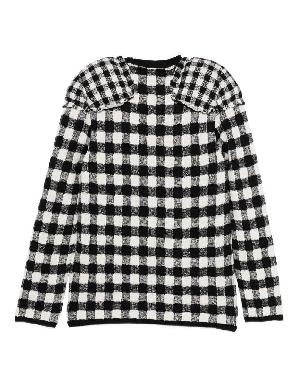 Maglia con spalline in bianco e nero Comme Des Garçons - donna 