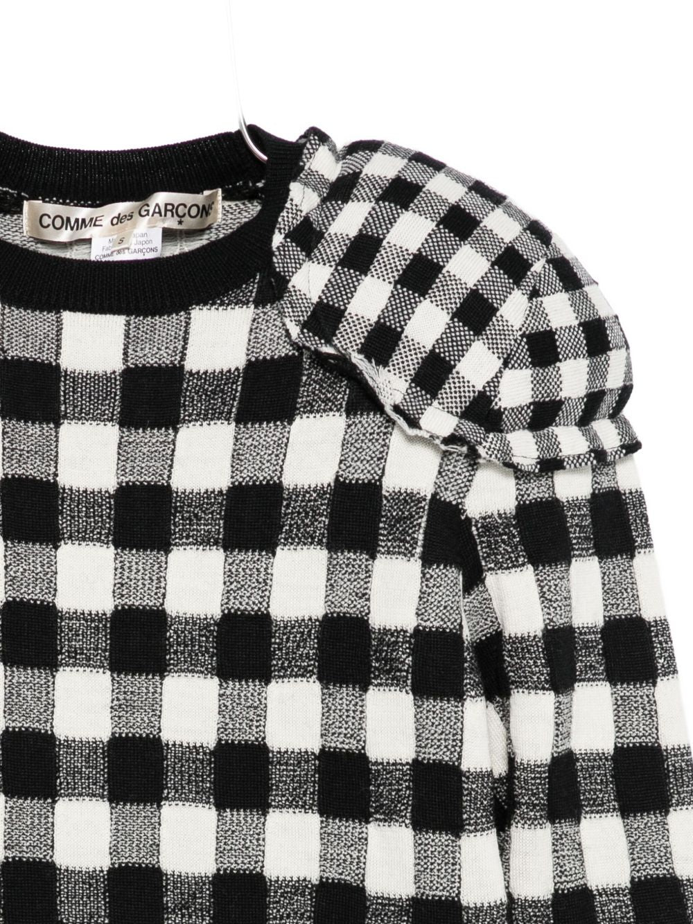 Maglia con spalline in bianco e nero Comme Des Garçons - donna 