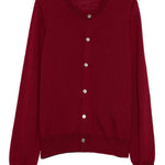 Cardigan a maniche lunghe in bordeaux Comme des garcons comme des garcons - donna 
