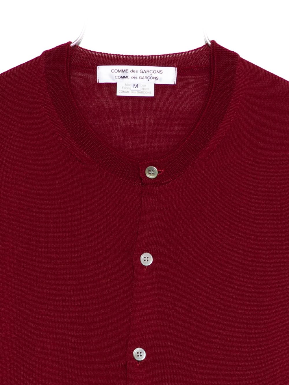 Cardigan a maniche lunghe in bordeaux Comme des garcons comme des garcons - donna 