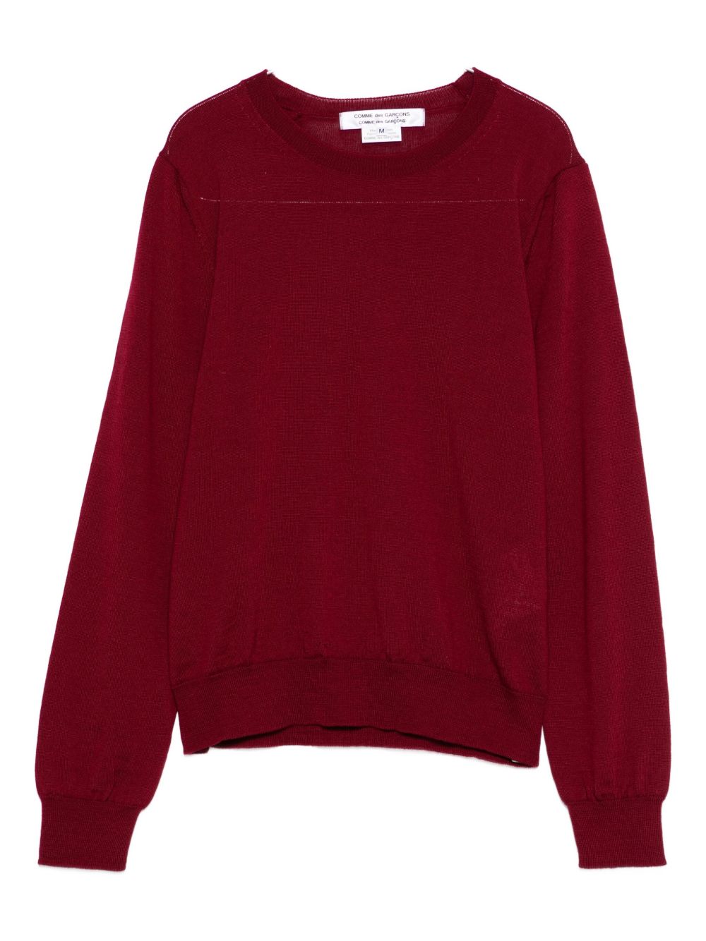 Maglione a maniche lughe in bordeaux Comme des garcons comme des garcons - donna 