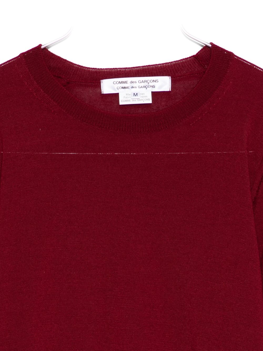 Maglione a maniche lughe in bordeaux Comme des garcons comme des garcons - donna 
