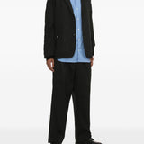 Giacca monopetto con motivo gessato  in nero Comme des garcons homme - uomo 