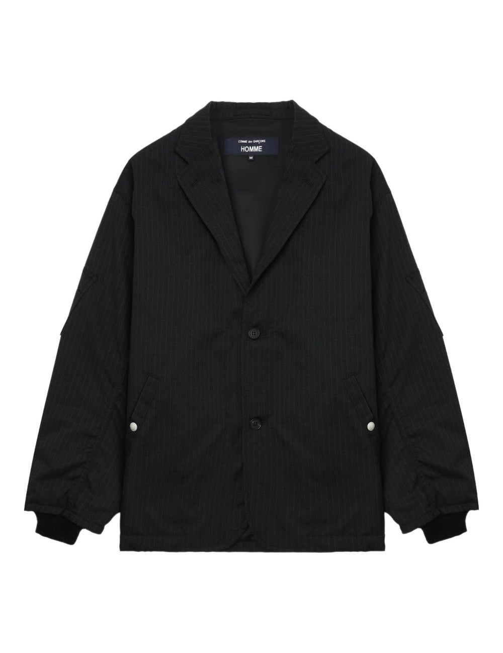 Giacca monopetto con motivo gessato  in nero Comme des garcons homme - uomo 