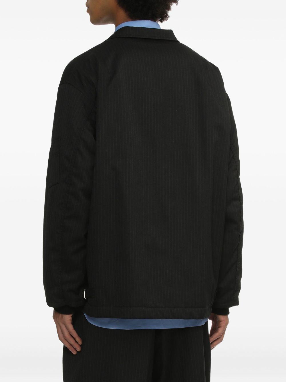 Giacca monopetto con motivo gessato  in nero Comme des garcons homme - uomo 