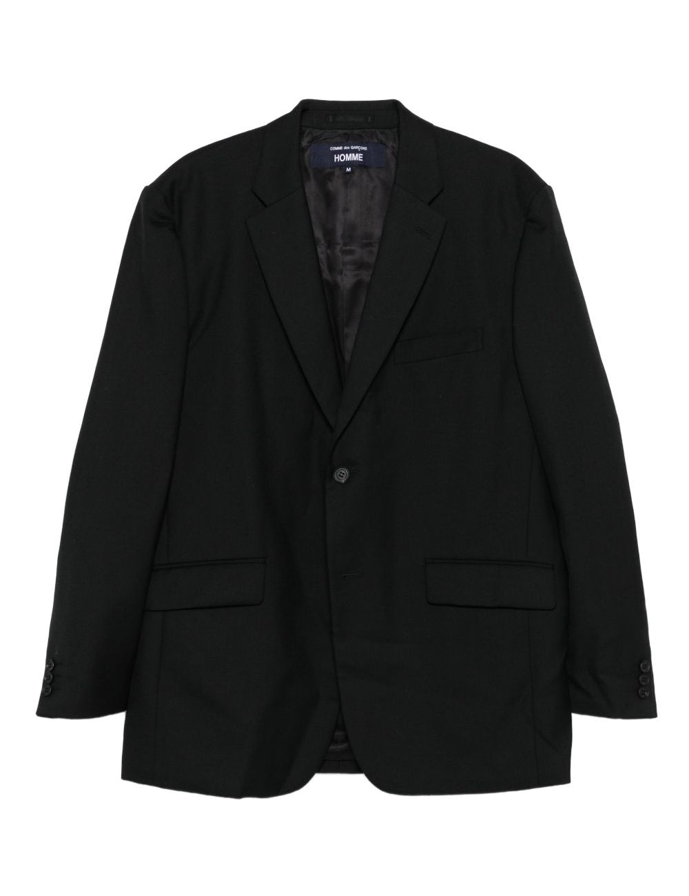 Giacca monopetto con bottone singolo in nero Comme des garcons homme - uomo 