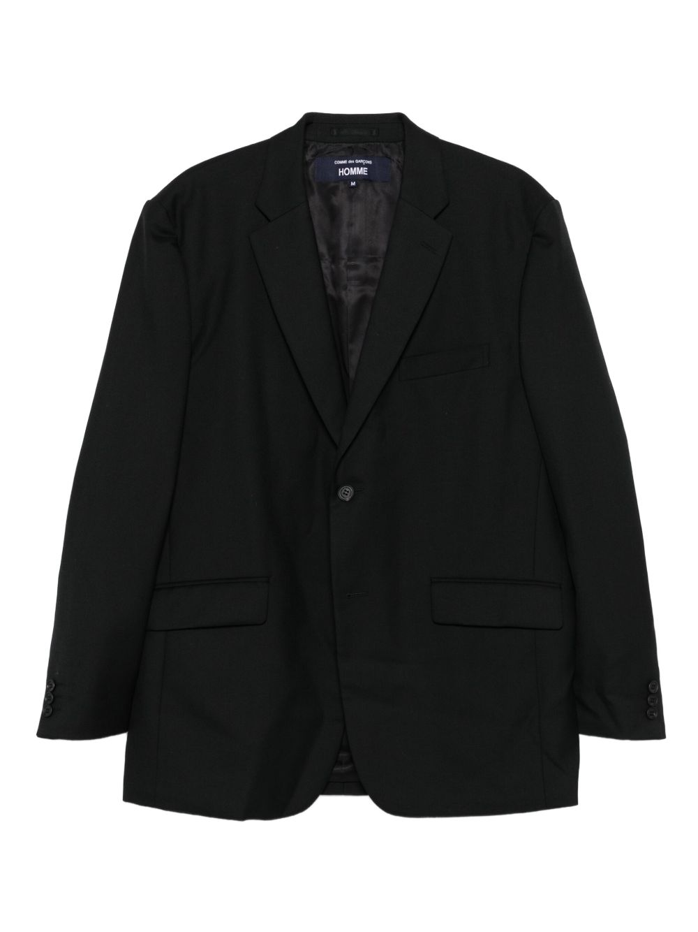 Giacca monopetto con bottone singolo in nero Comme des garcons homme - uomo 