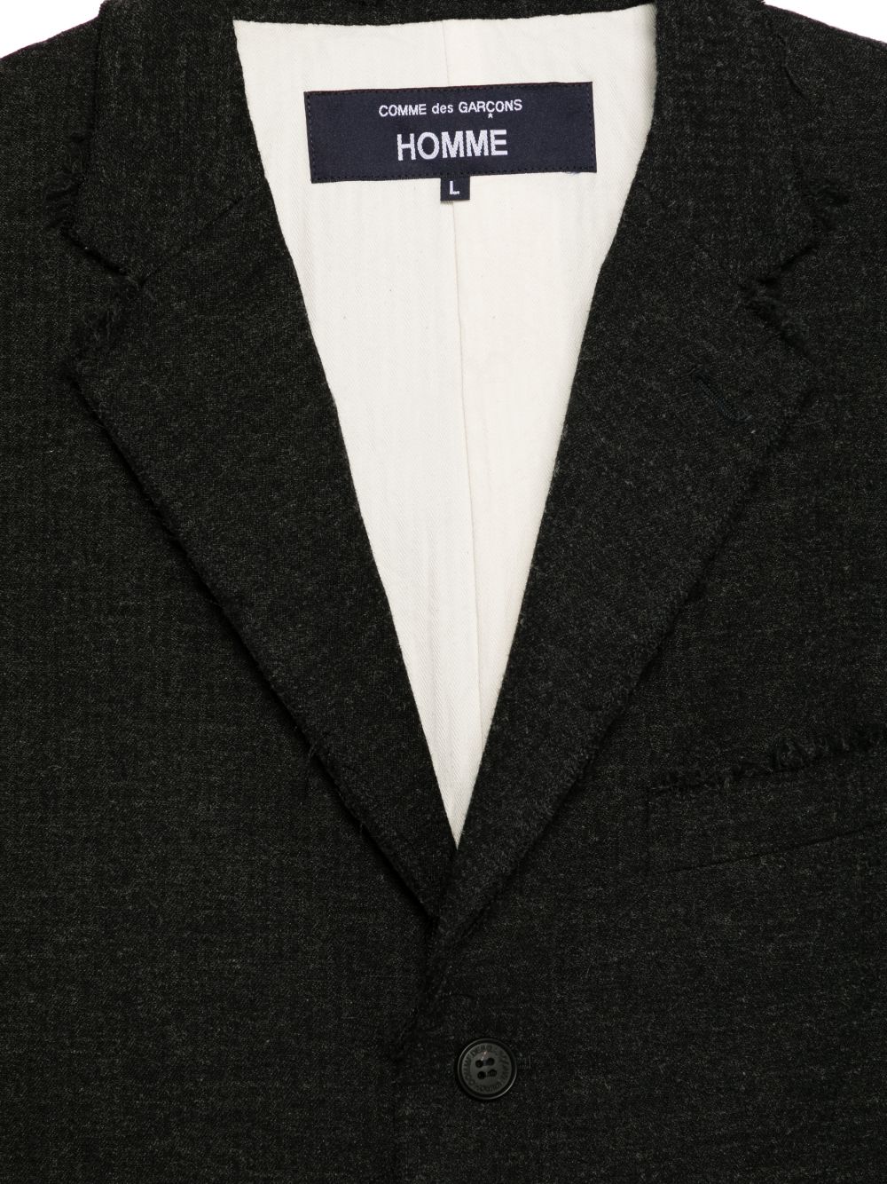 Blazer monopetto in nero Comme des garcons homme - uomo 