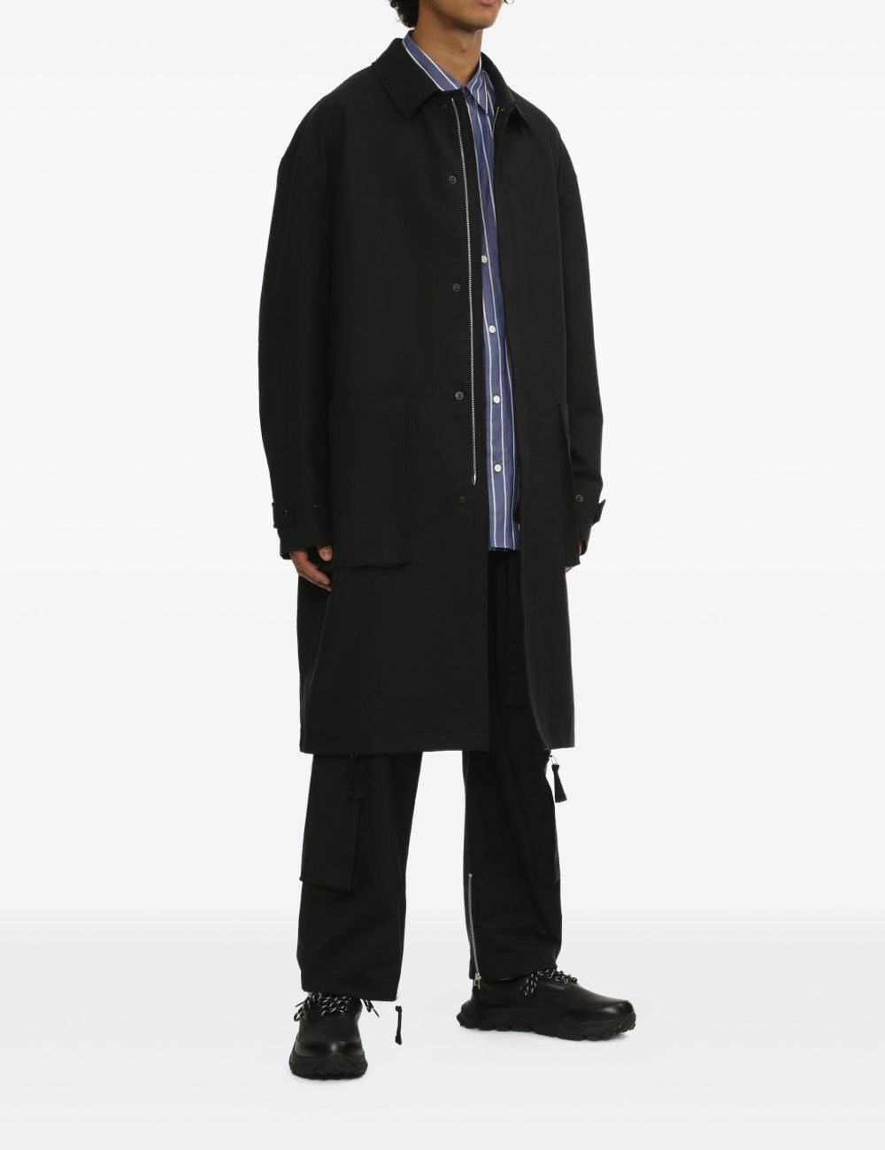 Pantaloni Cargo con zip in nero Comme des garcons homme - uomo 
