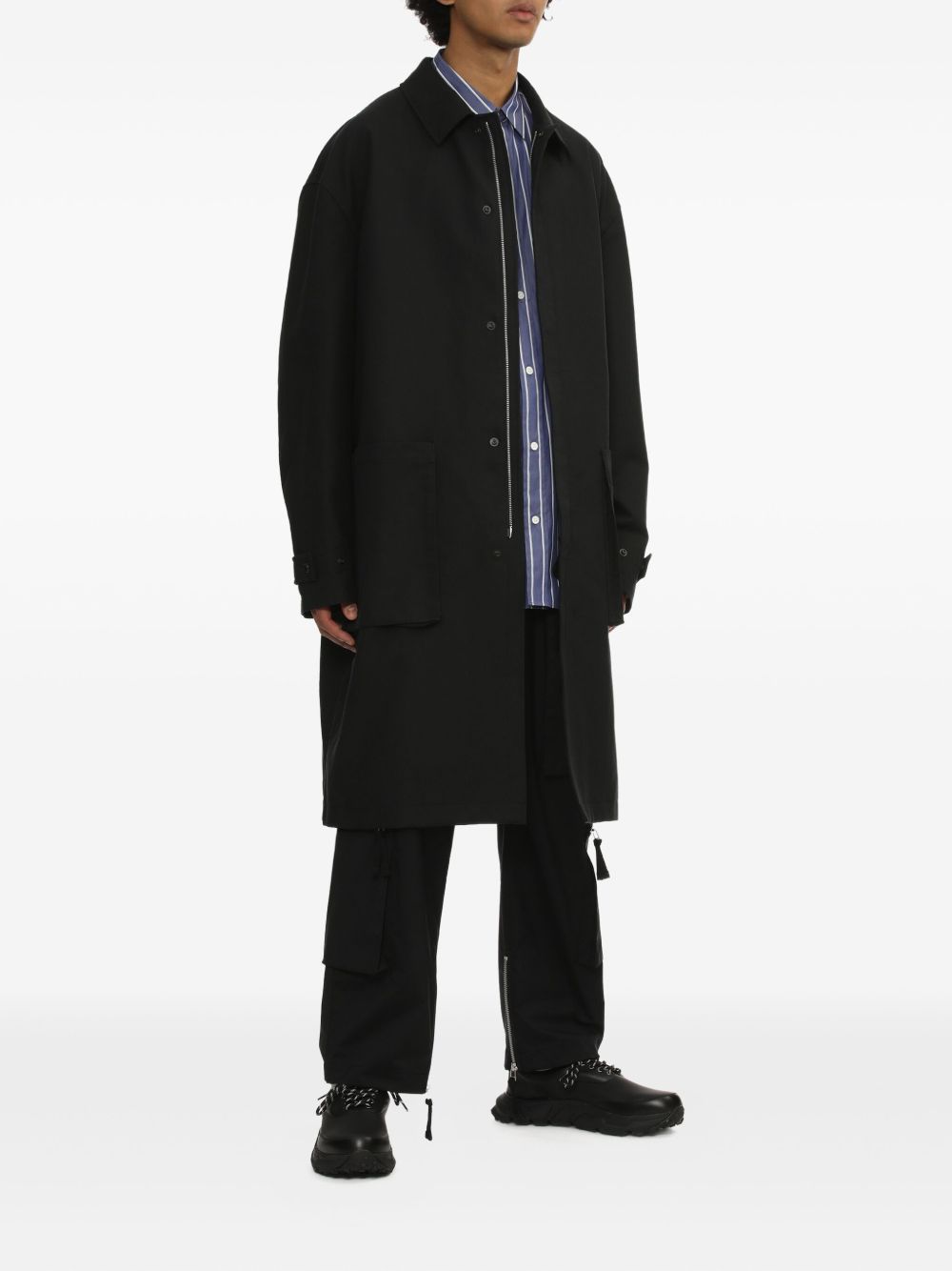 Pantaloni Cargo con zip in nero Comme des garcons homme - uomo 